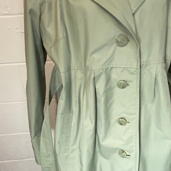 Liz Lange for Target Maternity Sage Green Trench Coat - Picture 4 of 9